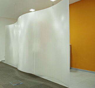 Moxie Surfaces - acoustical office wall AIR board acoustic