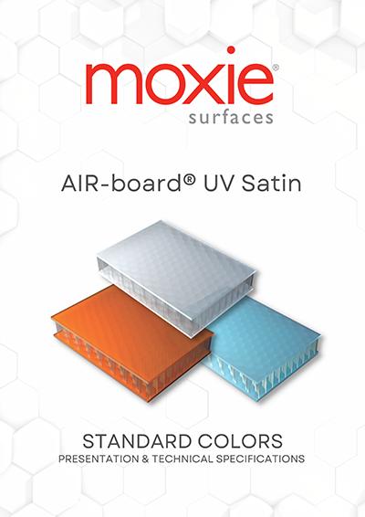 Moxie Surfaces - AIR board® UV PC Satin Standard WEB retina