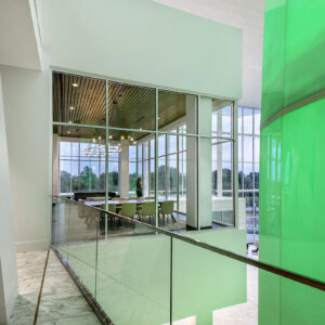 AIR-board Opal 30 columns at Baylor's Hurd Welcome Center