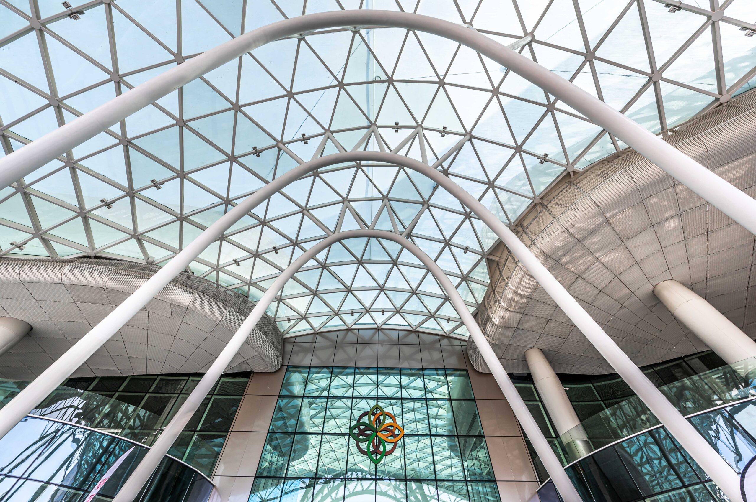 Silicon Central mall's skylight: durable, modern architectural wonder