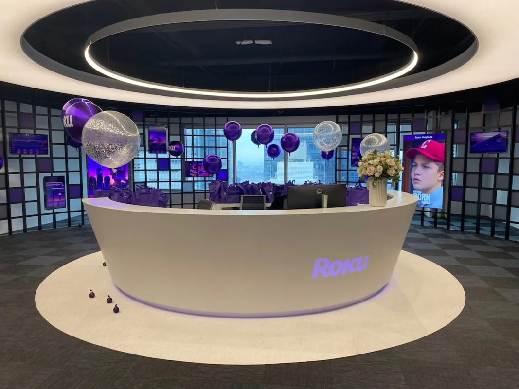 Innovative sound-absorbing honeycomb panels redefine Roku office aesthetics