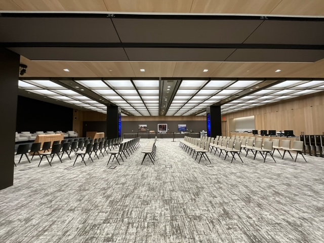 MoxieSurfaces - AIR-board acoustic ceiling at Morgan Stanley