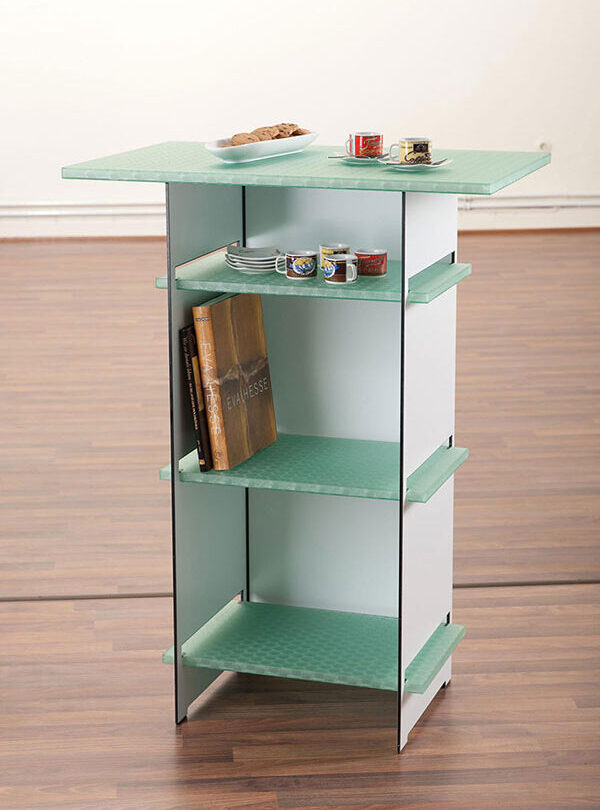 MoxieSurfaces - Bespoke translucent furniture clear-PEP ECO bar shelve