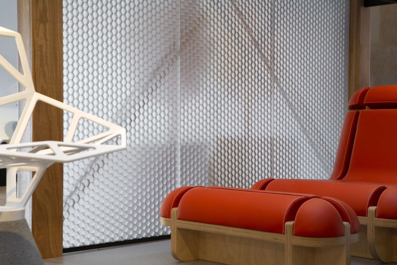 MoxieSurfaces - translucent aluminum honeycomb panels