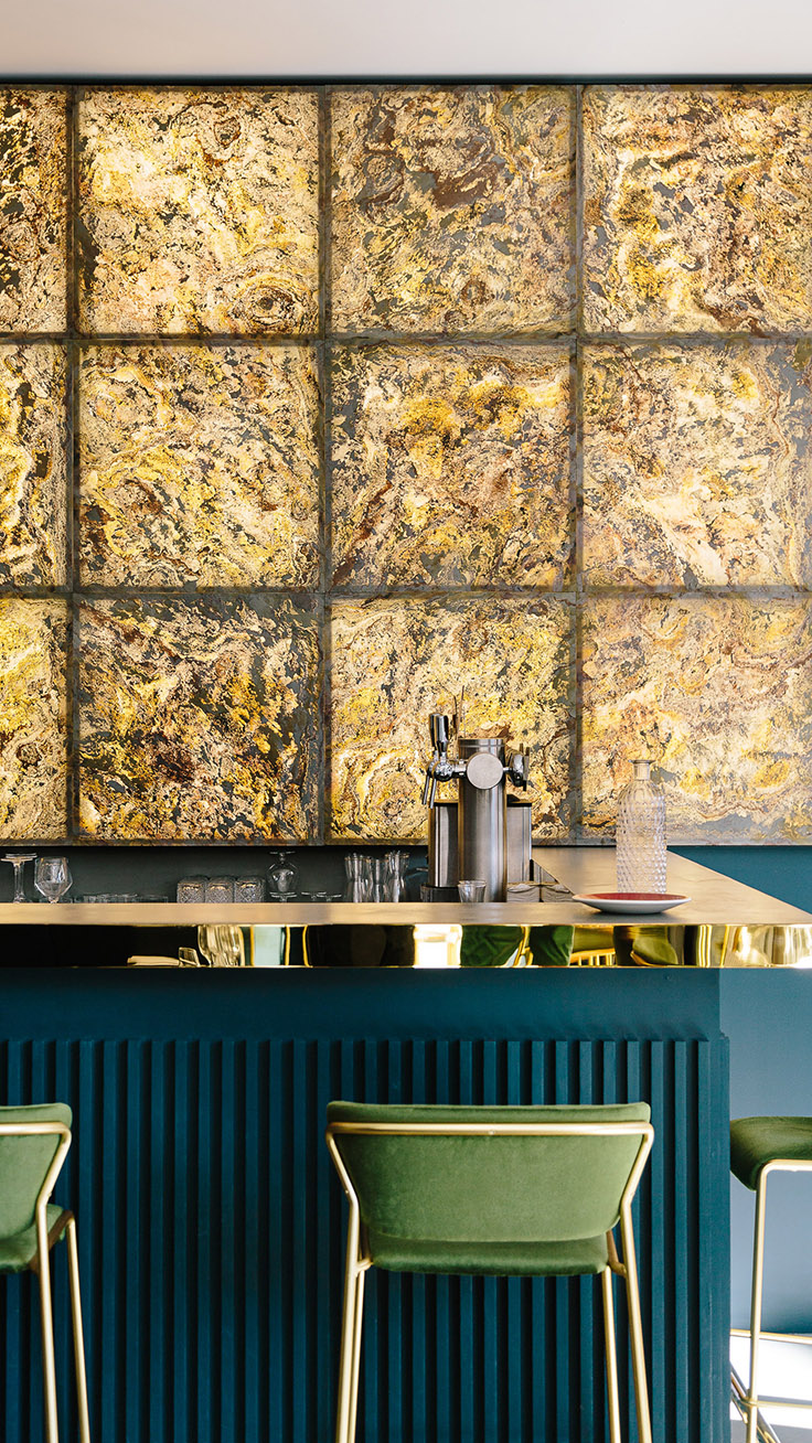 MoxieSurfaces - AIR-board stone light - translucent real stone panels