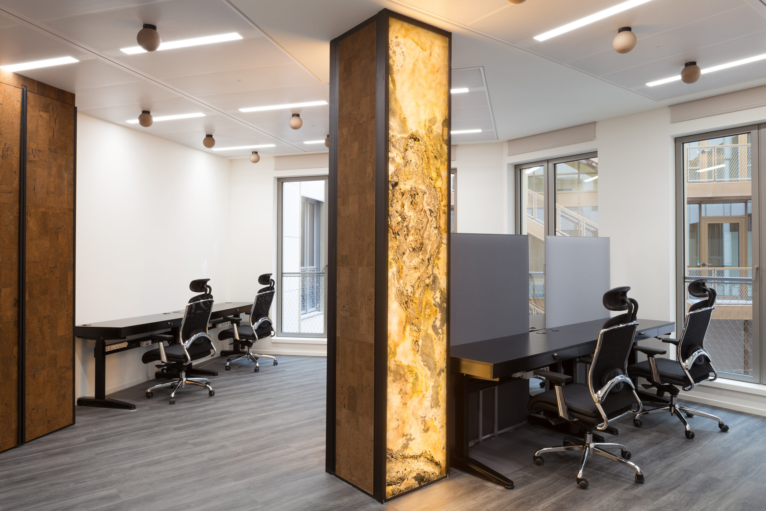 MoxieSurfaces - AIR-board stone light - translucent real stone panels