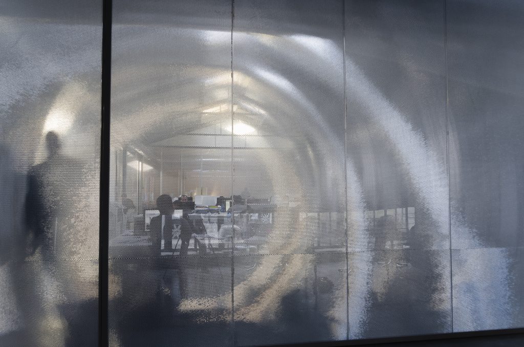 Polycarbonate door and wall panels for adaptable office spaces
