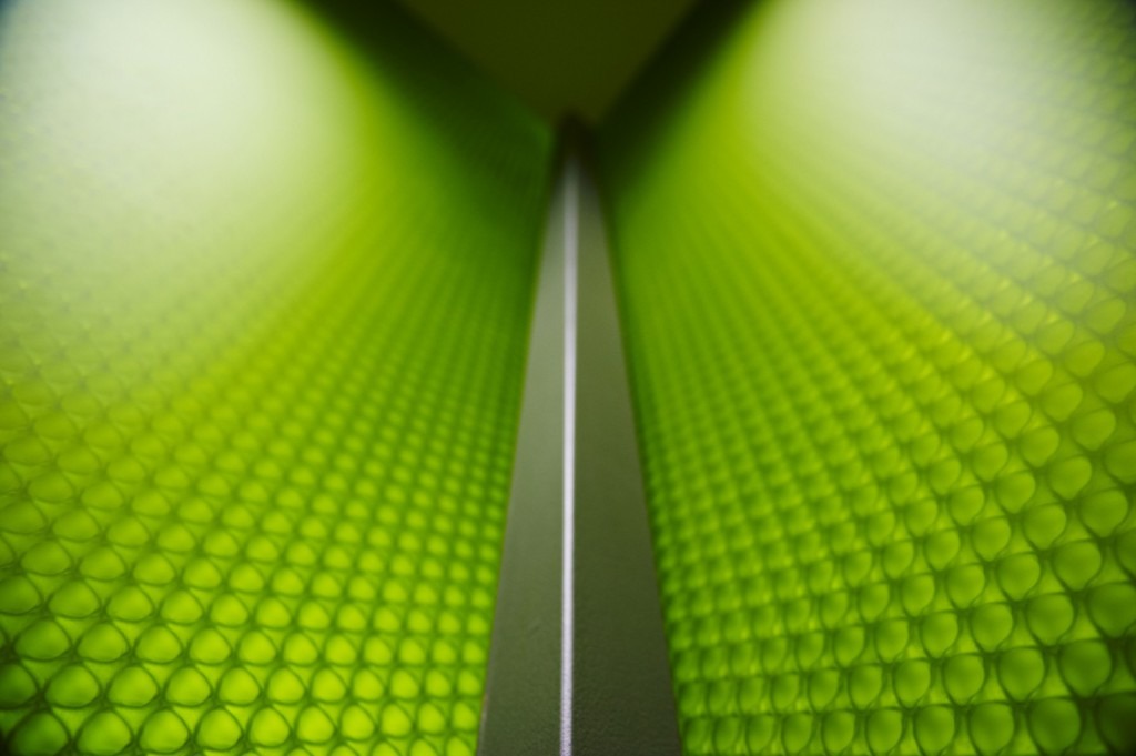 MoxieSurfaces - clear-PEP ECO translucent honeycomb panels for open space