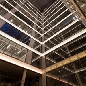 Backlit acoustic cladding