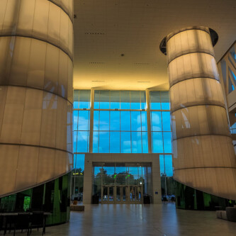AIR-board Opal 30 columns at Baylor's Hurd Welcome Center AIR-board columns at Baylor's Hurd Welcome Center