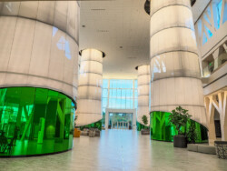 AIR-board Opal 30 columns at Baylor's Hurd Welcome Center AIR-board Opal 30 columns at Baylor's Hurd Welcome Center