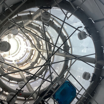 AIR-board Opal 30 columns at Baylor's Hurd Welcome Center AIR-board columns at Baylor's Hurd Welcome Center