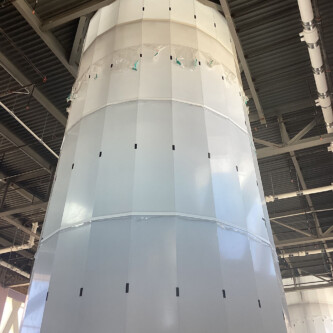 AIR-board Opal 30 columns at Baylor's Hurd Welcome Center AIR-board Opal 30 columns at Baylor's Hurd Welcome Center