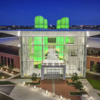 AIR-board Opal 30 columns at Baylor's Hurd Welcome Center AIR-board Opal 30 columns at Baylor's Hurd Welcome Center