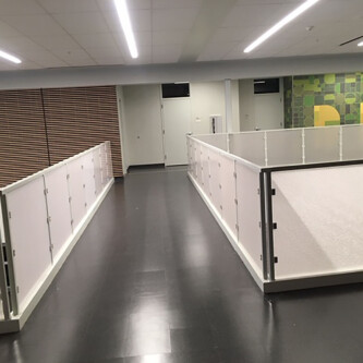 AIR-board UV Satin for stairs and balcony railing Moxie Surfaces - AIR-board Acoustic Quiet balcony and stairs railing