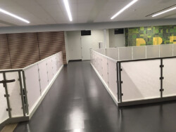 AIR-board UV Satin for stairs and balcony railing Moxie Surfaces - AIR-board Acoustic Quiet balcony and stairs railing