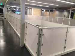 AIR-board UV Satin for stairs and balcony railing Moxie Surfaces - AIR-board Acoustic Quiet balcony and stairs railing