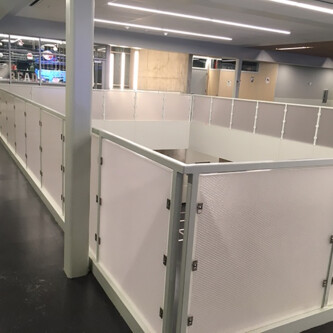 AIR-board UV Satin for stairs and balcony railing Moxie Surfaces - AIR-board Acoustic Quiet balcony and stairs railing