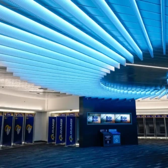 AIR-board acoustic backlit ceiling baffles AIR-board acoustic backlit ceiling baffles