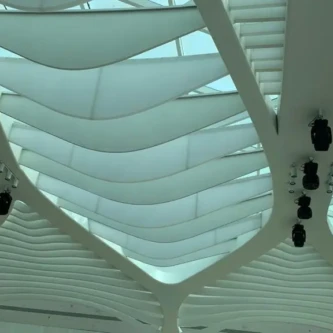 AIR-board acoustic ceiling baffles Silicon Central Mall Dubai AIR-board acoustic ceiling baffles Silicon Central Mall Dubai