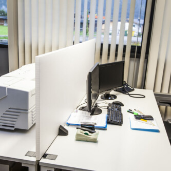 AIR-board acoustic desk separator AIR-board acoustic desk separator