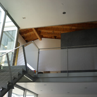 AIR-board Acoustic translucent honeycomb panels for stair rails AIR-board Acoustic translucent honeycomb panels for stair rails