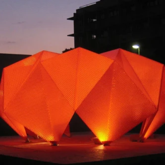 clear-PEP panels for outdoor backlit modern sculpture clear-PEP panels for outdoor backlit modern sculpture