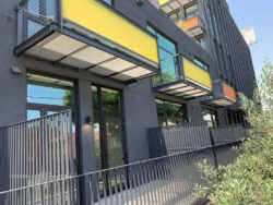 clear-PEP satin balcony cladding Moxie Surfaces - clear-PEP Satin for balcony