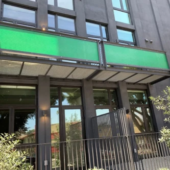 clear-PEP satin balcony cladding Moxie Surfaces - clear-PEP Satin for balcony