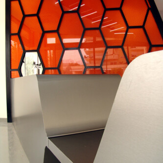 clear-PEP UV PC color for custom separator wall clear-PEP UV PC color for custom separator wall