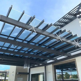 clear-PEP satin offers a fusion of elegance and resilience to this canopy clear-PEP satin offers a fusion of elegance and resilience to this canopy