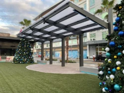 Stylish clear-PEP Sunshades: Enhancing Public Plaza Aesthetics Stylish clear-PEP Sunshades: Enhancing Public Plaza Aesthetics