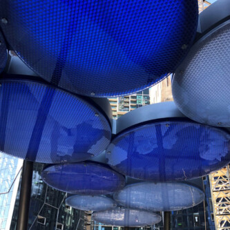 Two tone clear-PEP round circles canopy Two tone clear-PEP round circles canopy