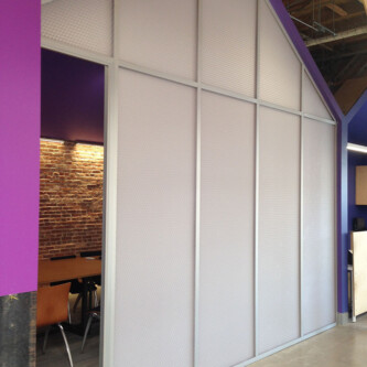 Durable clear-PEP satin opal panels for modern office walls Durable clear-PEP satin opal panels for modern office walls