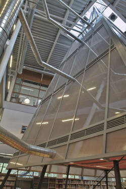 clear-PEP satin translucent honeycomb panels for library pyramid skylight clear-PEP satin translucent honeycomb panels for library pyramid skylight