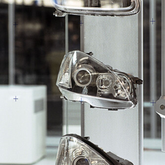 AIR-board clear Mercedes museum display stand AIR-board clear Mercedes museum display stand