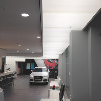 Air-board UV PC translucent backlit car showroom ceiling Air-board UV PC translucent backlit car showroom ceiling