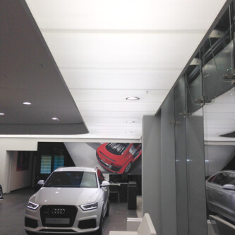 Air-board UV PC translucent backlit car showroom ceiling Air-board UV PC translucent backlit car showroom ceiling
