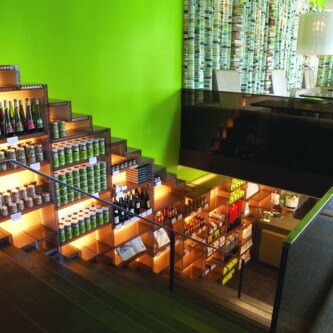 clear-PEP UV Satin under-stair shelves clear-PEP UV Satin under-stair shelves