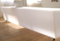 clear-PEP satin opal reception desk clear-PEP satin opal reception desk