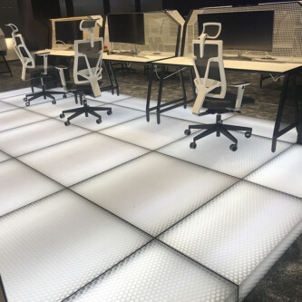 clear-PEP UV PC stage honeycomb office floor: durable & sophisticated clear-PEP stage honeycomb office floor: durable & sophisticated
