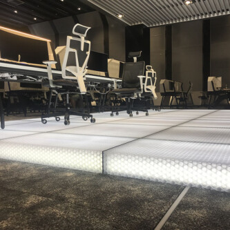 clear-PEP UV PC stage honeycomb office floor: durable & sophisticated clear-PEP stage honeycomb office floor: durable & sophisticated