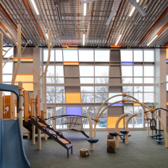 Colored windows solutions using clear-PEP ECO panels MoxieSurfaces - clear-PEP ECO PC clear and ECO color at WECLC