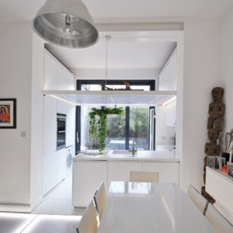 clear-PEP ECO PC stage mezzanine flooring solutions MoxieSurfaces - clear-PEP ECO PC stage - translucent ceiling and floor for UK office