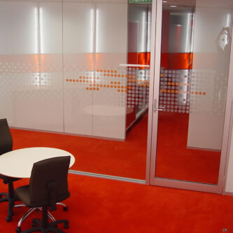 clear-PEP ECO - creating backlit office walls that bring a modern, vibrant aesthetic to any workspace MoxieSurfaces - clear-PEP UV PC Clear and Color Office Walls