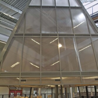 clear-PEP ECO panels: skylight architecture with modern design and durability MoxieSurfaces - clear-PEP UV PC satin clear - skylight architecture