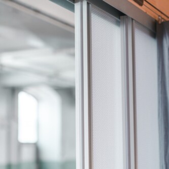 Architectural translucent acoustic panels for indoor modular designs MoxieSurfaces - architectural translucent acoustic panels - AIR-board acoustic quiet - ADAPTER project