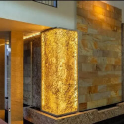 MoxieSurfaces - AIR-board stone light - translucent real stone panels